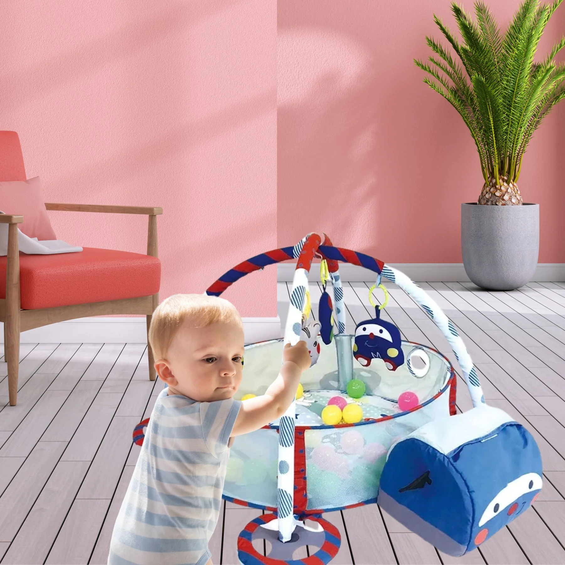 TAPIS EVEIL BEBE: L'arène de sport de bébé – Image 4