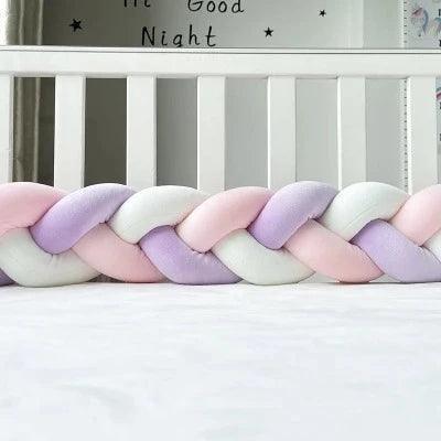 TRESSE DE LIT BEBE| ROSE BLANC VIOLET – Image 3