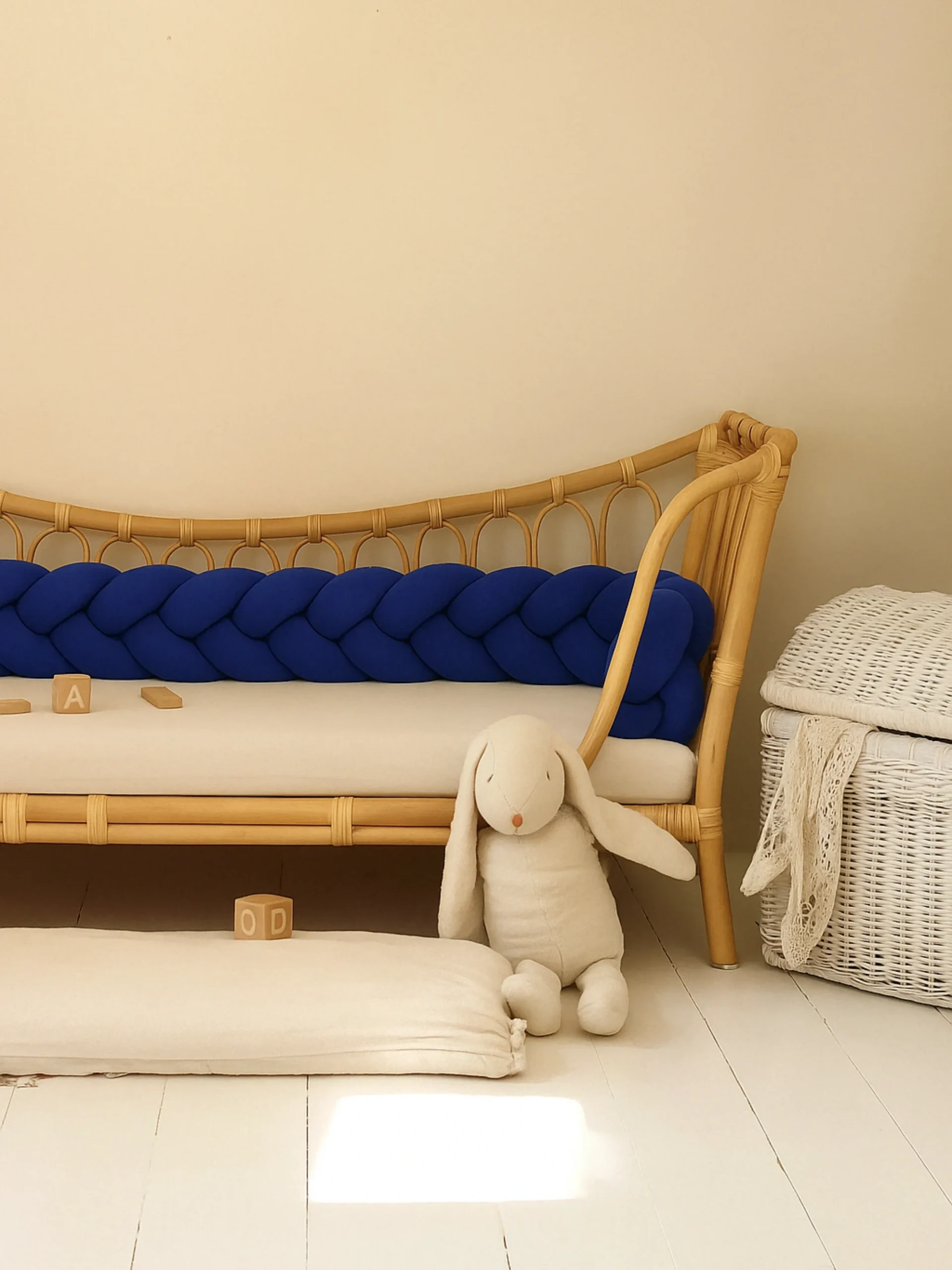 Tresse de Lit Bleu Marine 3 Brins Oeko-Tex®