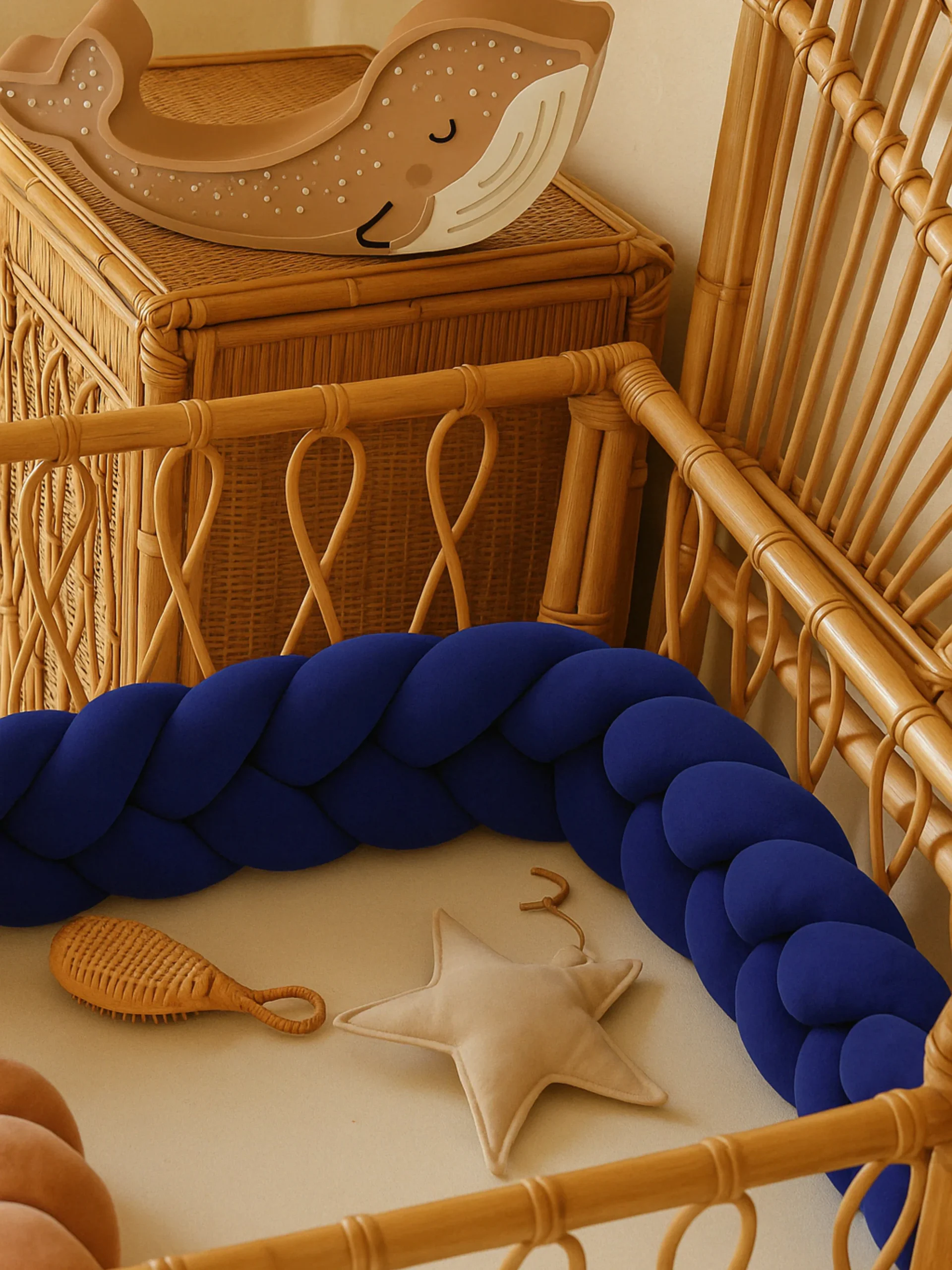 Tresse de Lit Bleu Marine 3 Brins Oeko-Tex® – Image 2