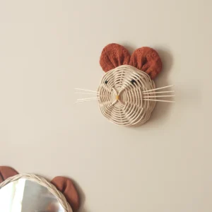 trophée Souris broderie rouille