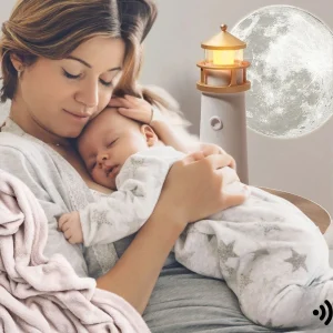 Veilleuse de luxe | La veilleuse phare : œil magique et Bluetooth⚓